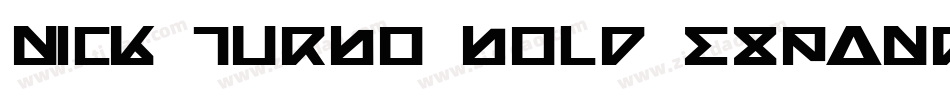 Nick Turbo Bold Expanded Italic字体转换